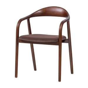 Bran Eetkamerstoel Beukenhout Velvet Bruin [Fsc]
