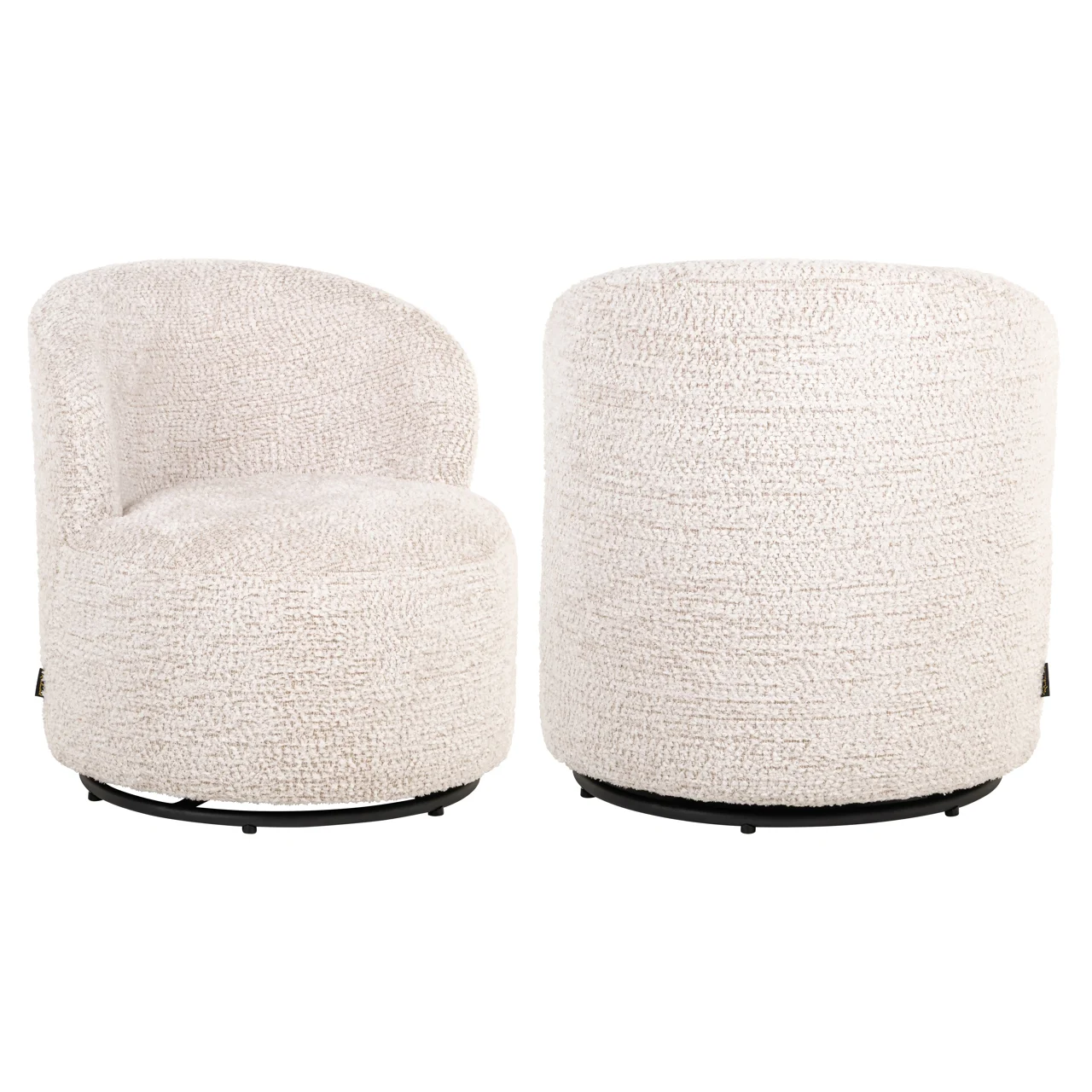 Lounge Stoel Jackie Lovely Cream Swivel Kids - Afbeelding 8
