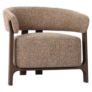 Lounge Stoel Dalara Brown Tweed