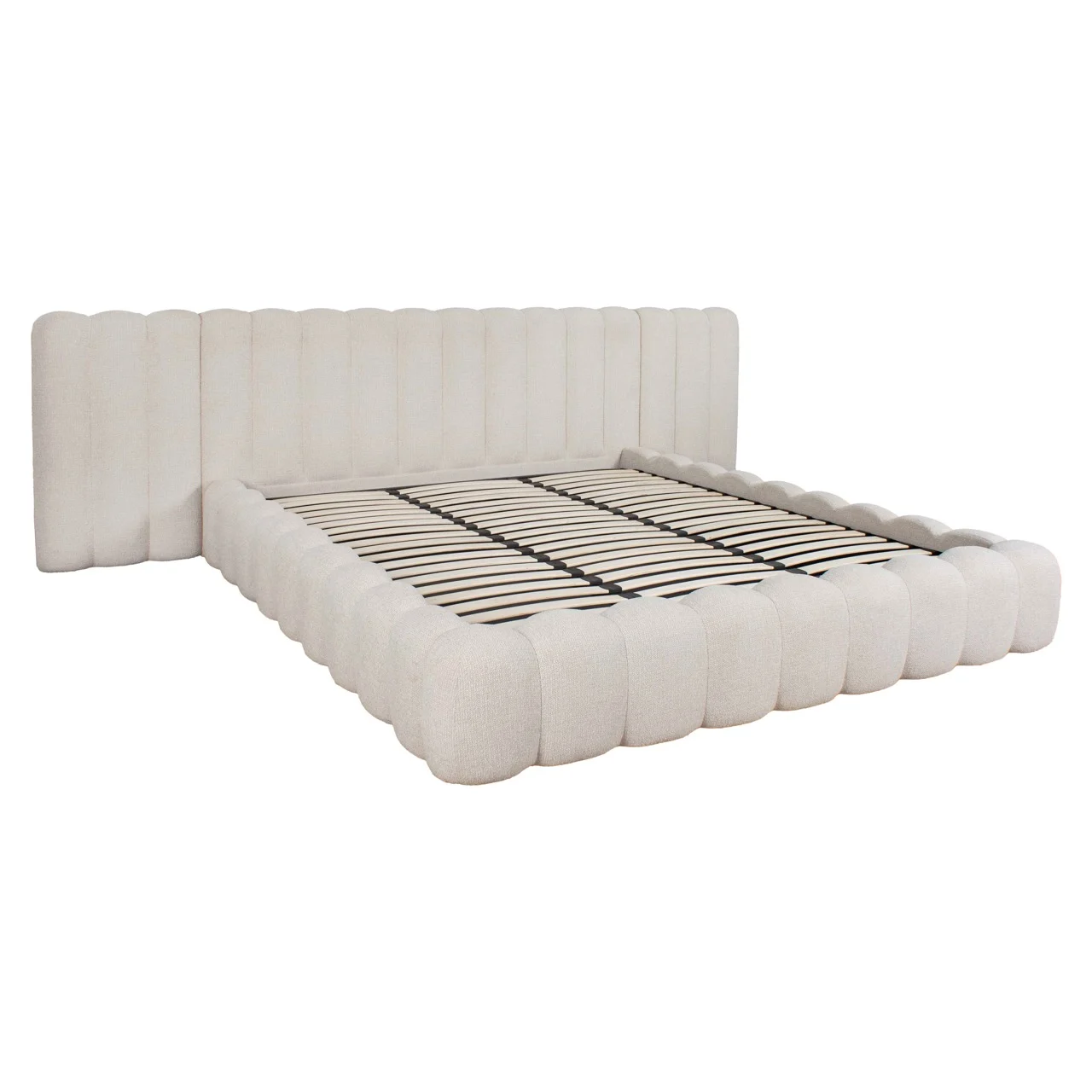 Bed Cupidon Cream Fancy 180X210 (Mattress Size (Excl.)) With Storage