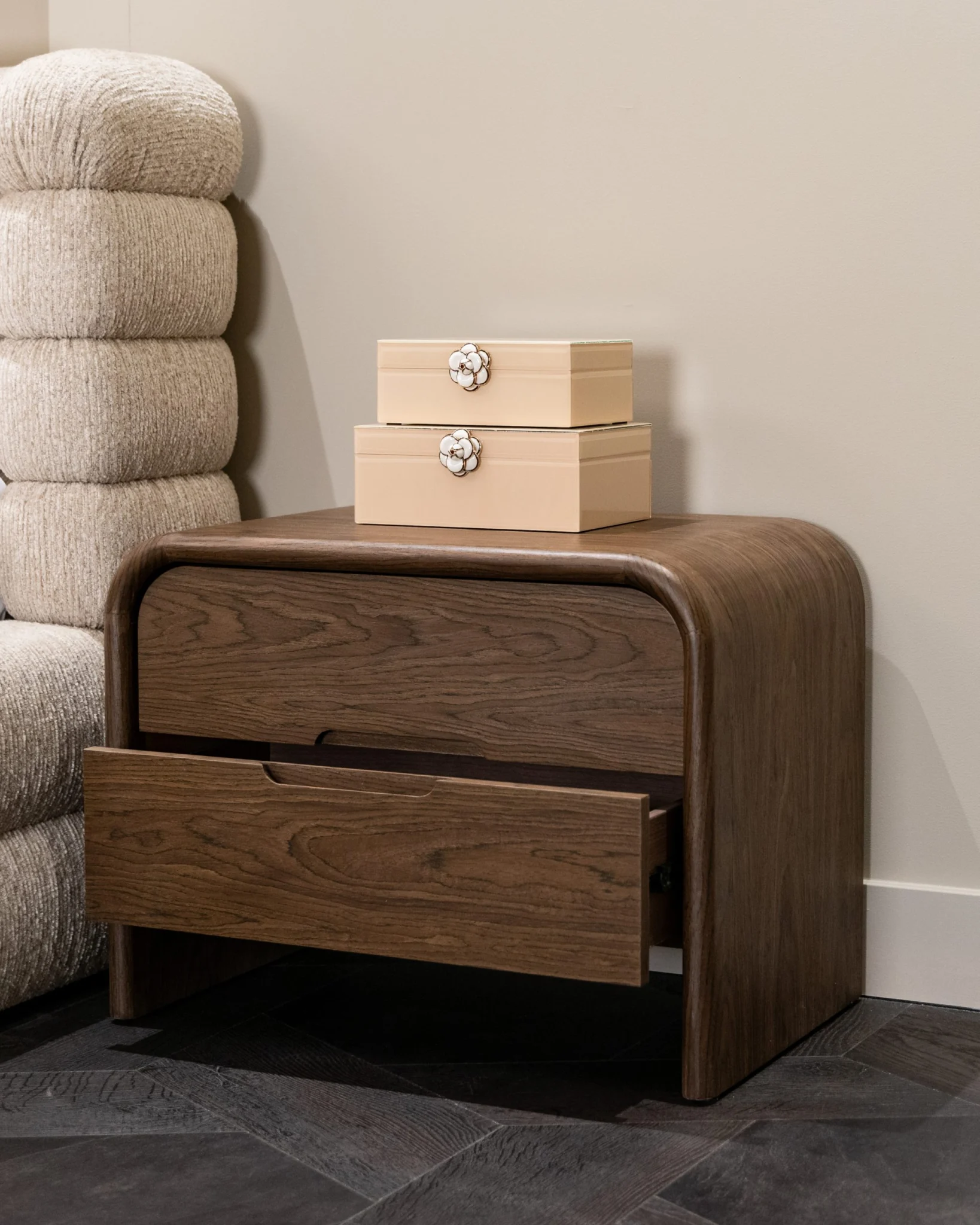 Nachtkastje Bedford Brown 2-Drawers - Afbeelding 6