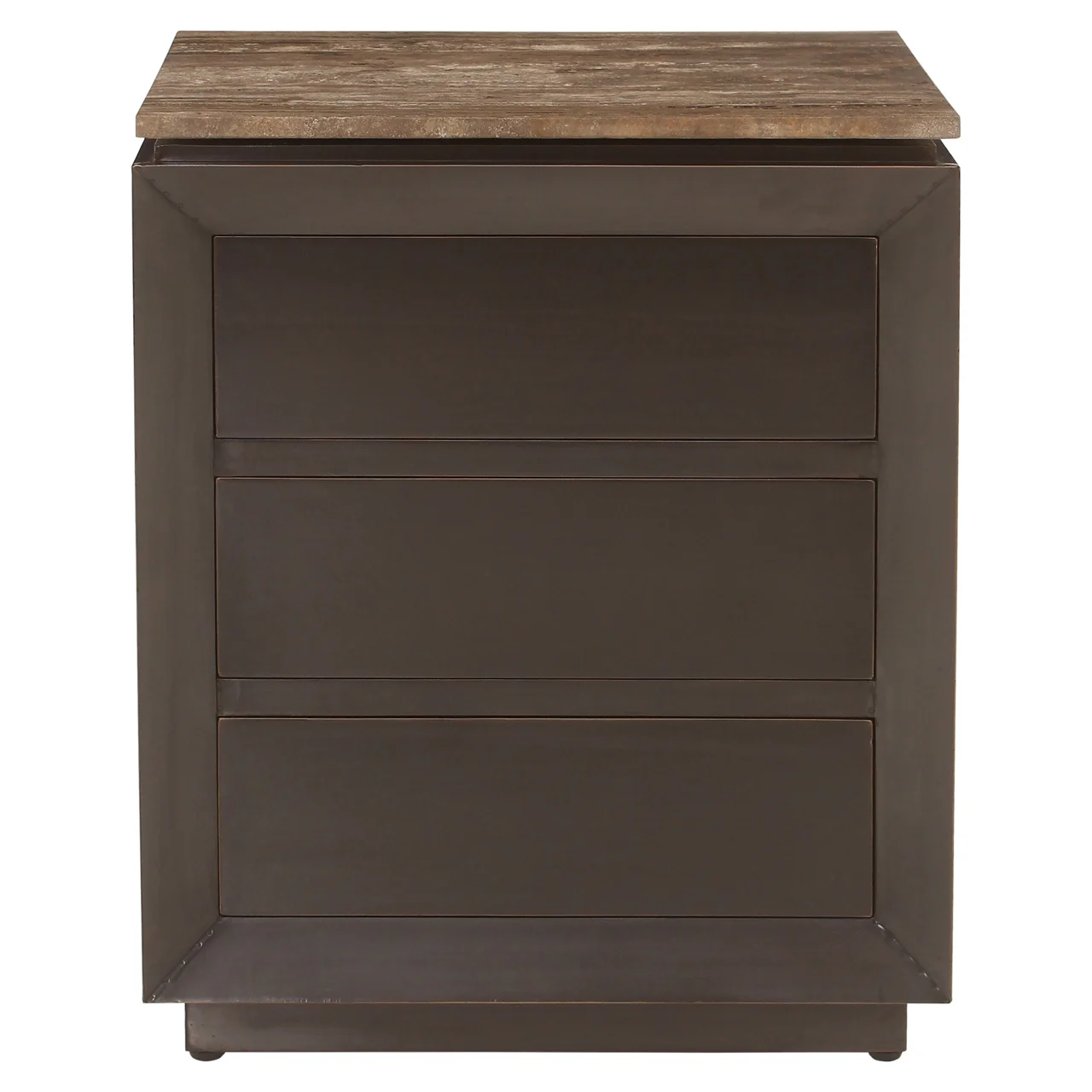 Nachtkastje Russo Ash Brown 3-Drawers - Afbeelding 3
