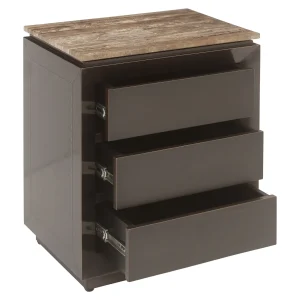 Alternative view of Nachtkastje Russo Ash Brown 3-Drawers