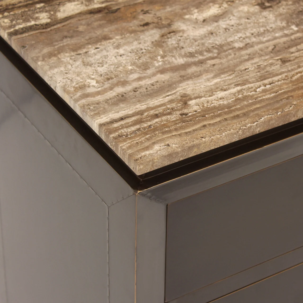 Nachtkastje Russo Ash Brown 3-Drawers - Afbeelding 5