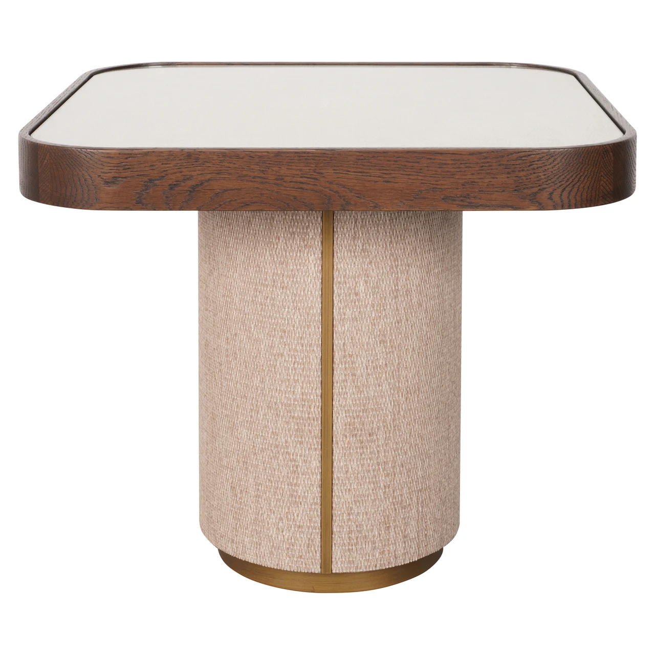 Bijzettafel Willox Beige Including Glass - Afbeelding 3