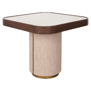 Bijzettafel Willox Beige Including Glass
