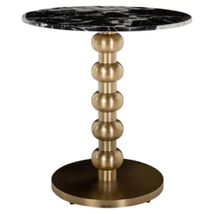 Bistrotafel Witlox Black/Gold 75Ø