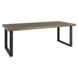 Eettafel Bloomville Brass Shagreen Incl. Glass Top 230