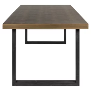 Alternative view of Eettafel Bloomville Brass Shagreen Incl. Glass Top 230