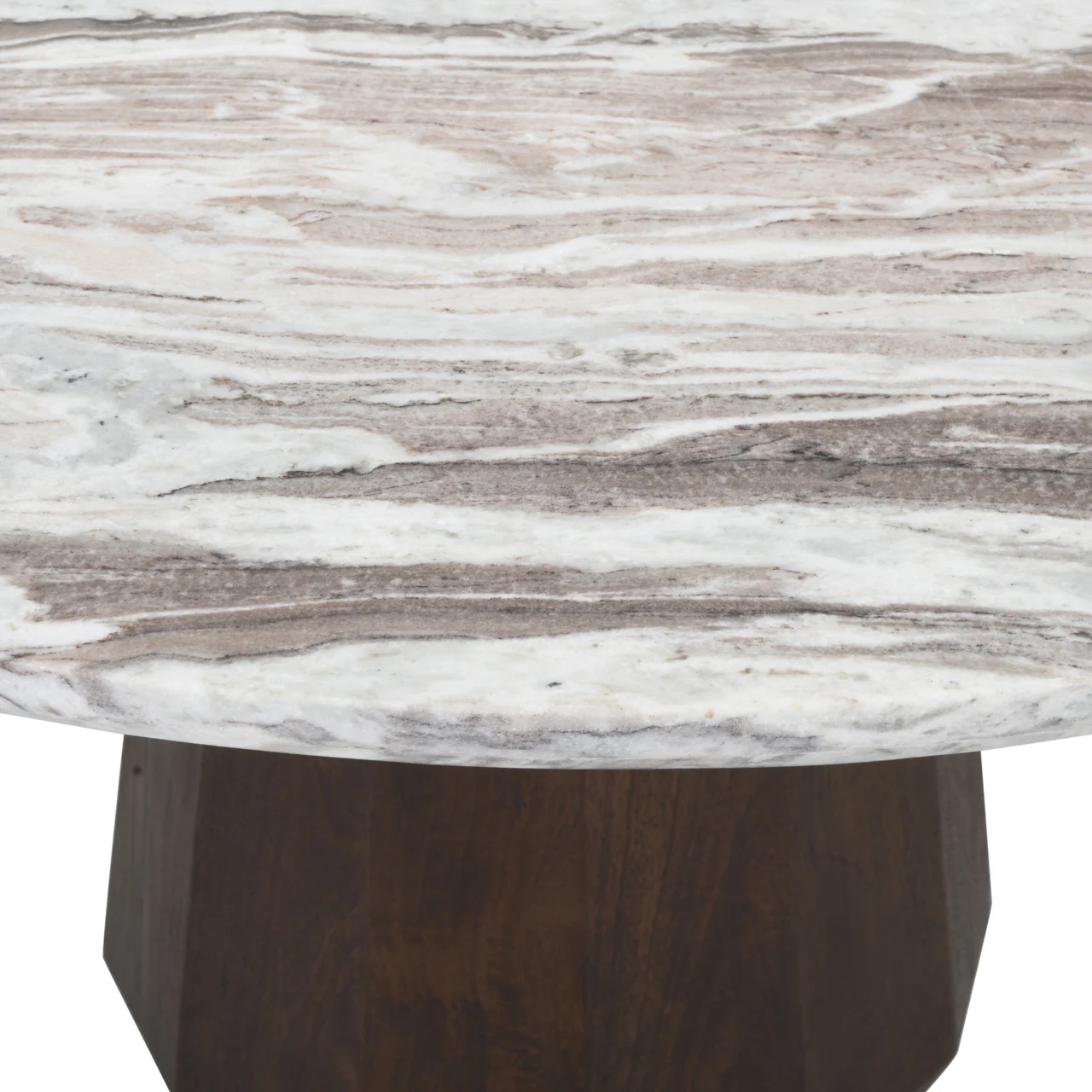 Eettafel Oberoy Blush Beige 130Ø - Afbeelding 5