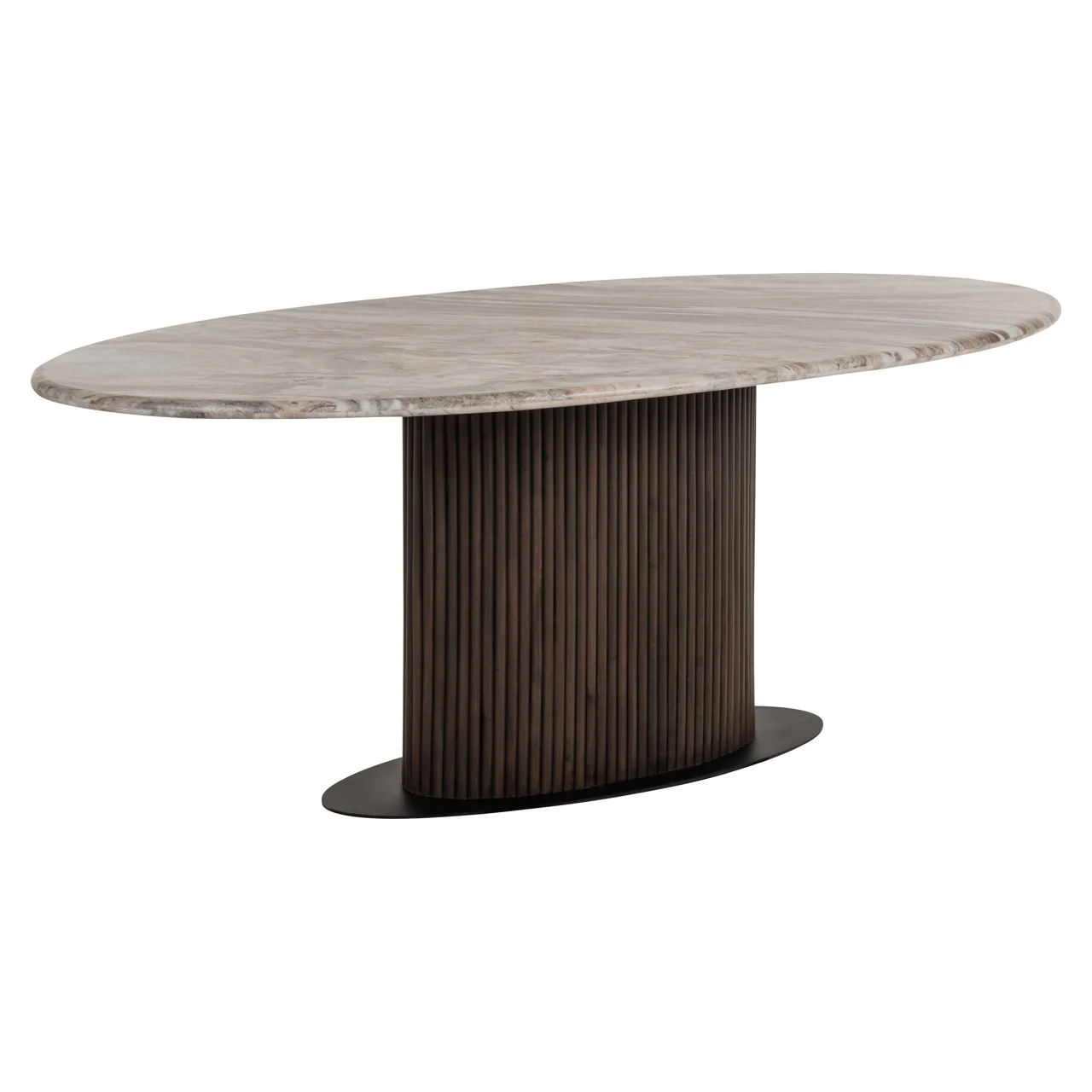 Eettafel Rashford Blush Beige Oval 200 - Afbeelding 2