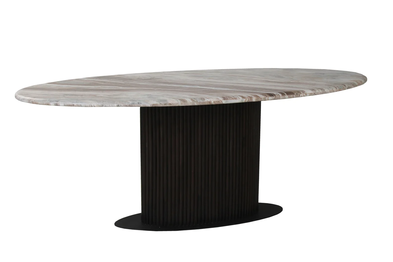 Eettafel Rashford Blush Beige Oval 200 - Afbeelding 8