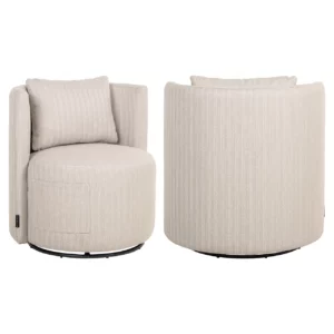 Outdoor Eetkamerstoel Marlin Beige Swivel