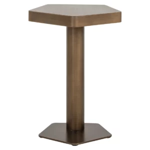 Alternative view of Bankbijzettafel Hexa Brushed Gold