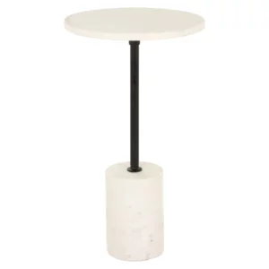 Bijzettafel Misty Black/White 30Ø