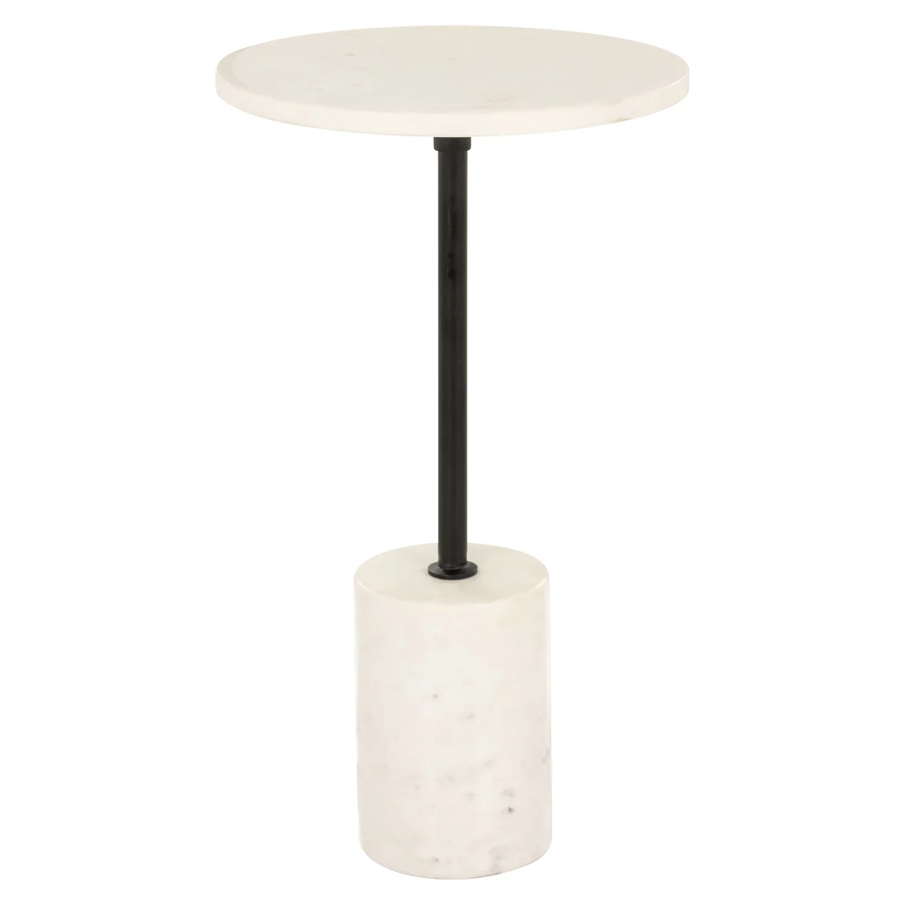 Bijzettafel Misty Black/White 30Ø