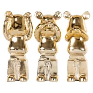 Alternative view of Decoratief Object Berna Gold (Set Of 3)