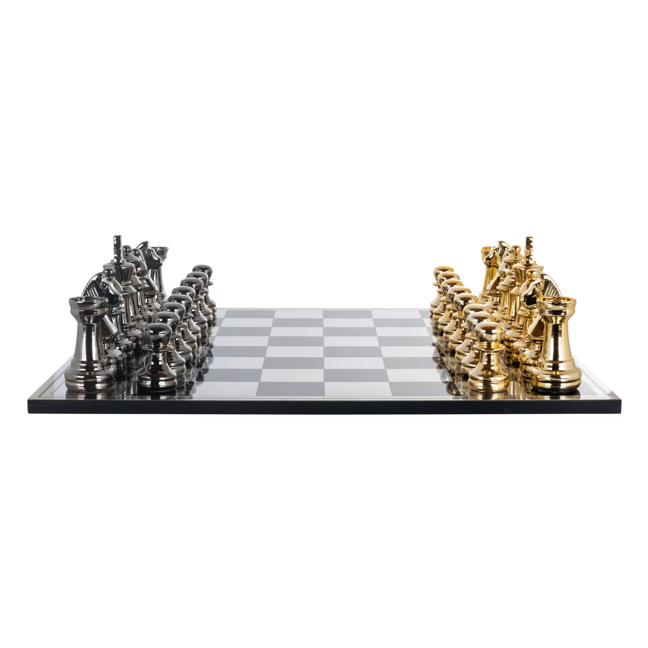 Decoratief Spel Saray Black/Gold Chessboard - Afbeelding 2