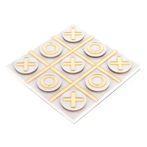Decoratief Spel Maylie White Tic-Tac-Toe