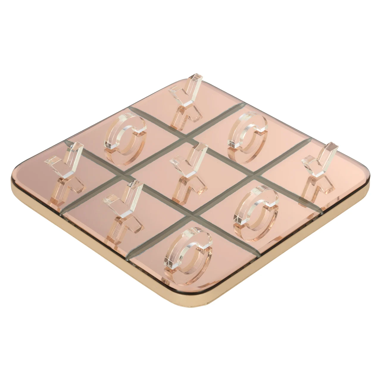 Decoratief Spel Caylin Gold Tic-Tac-Toe