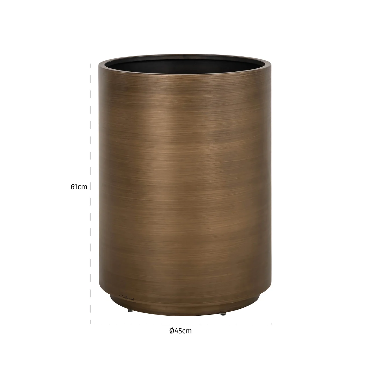 Plantenbak Dira Brushed Gold 45Ø - Afbeelding 2