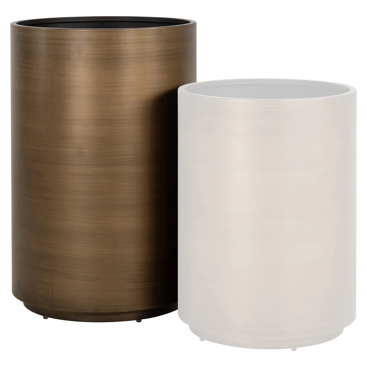 Plantenbak Dira Brushed Gold 50Ø - Afbeelding 4
