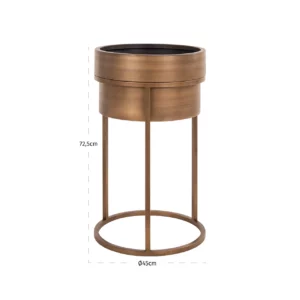Alternative view of Plantenbak Chadd Brushed Gold