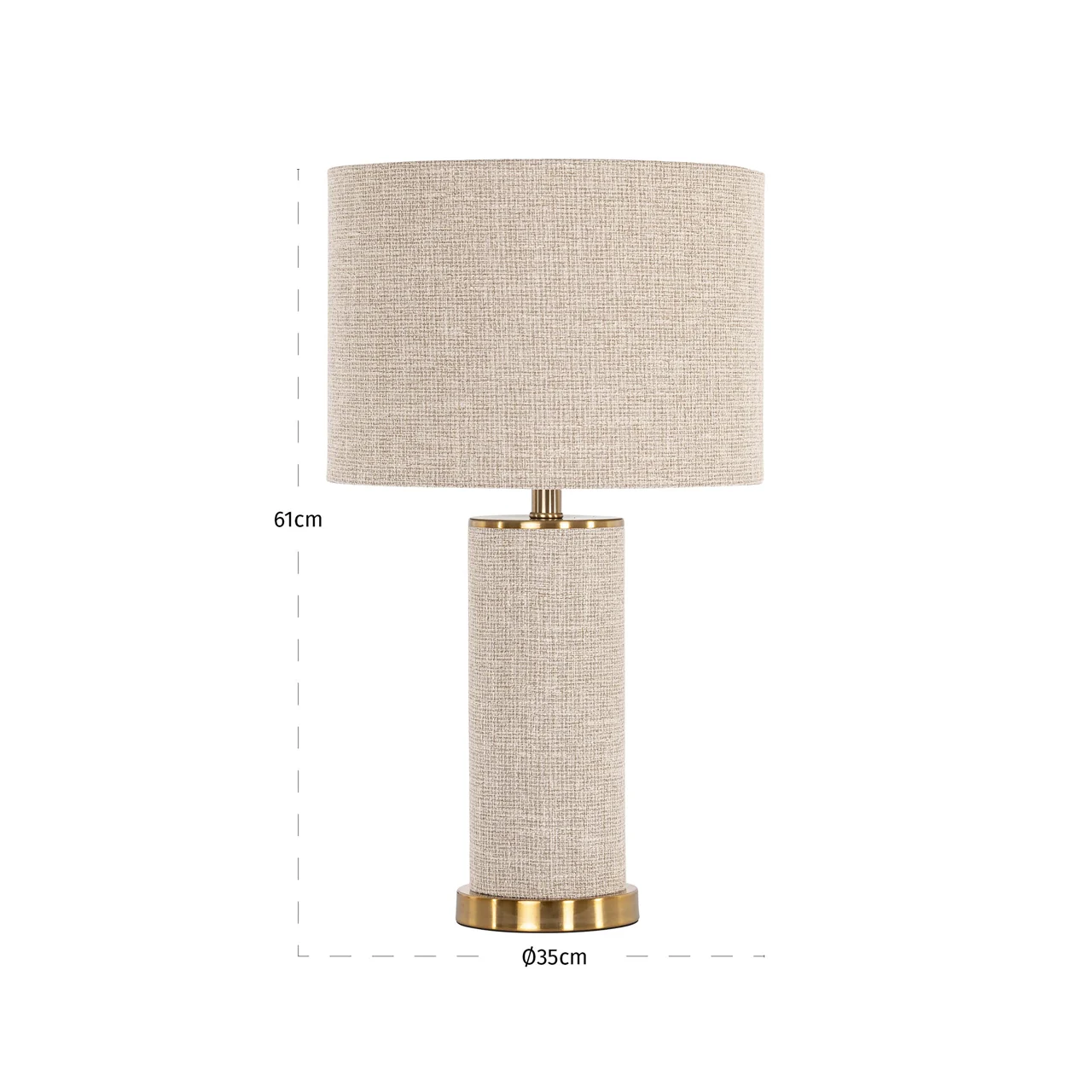 Tafellamp Joline Beige - Afbeelding 3