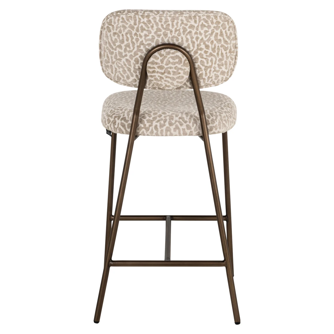 Counterstoel Xenia Beige Leopard Fire Retardant (Set Of 2) - Afbeelding 4
