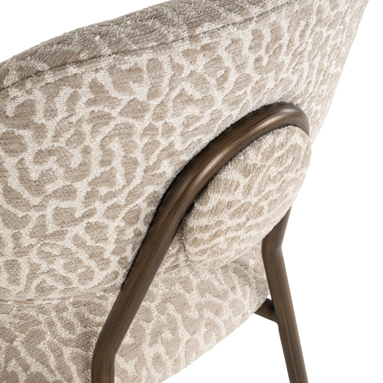 Counterstoel Xenia Beige Leopard Fire Retardant (Set Of 2) - Afbeelding 7