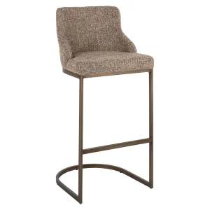 Barstoel Bolton Brown Tweed (Set Of 2)