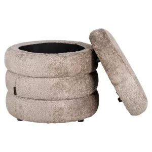 Alternative view of Poef & Voetenbank Adele Sheep Natural