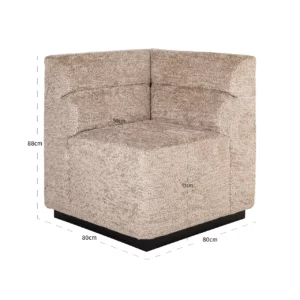 Alternative view of Eetkamer Bank Delia Customized Corner Fire Retardant