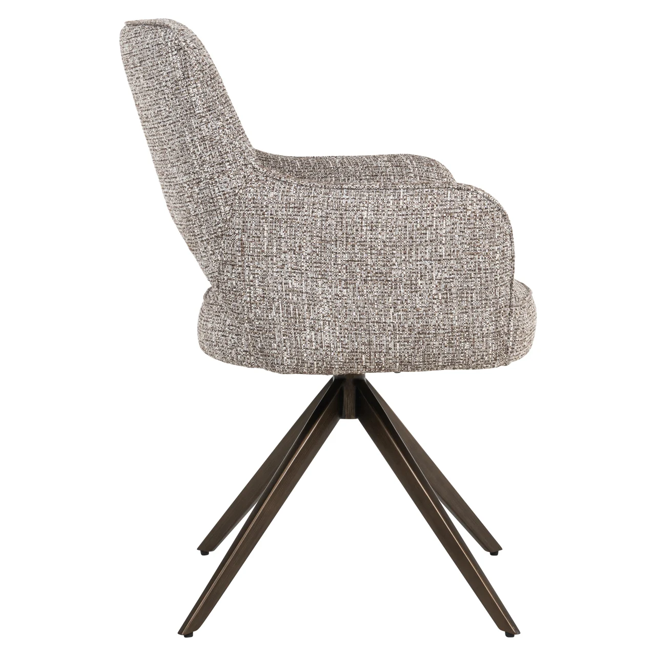 Eetkamerstoel Ginerva Earth Tweed Swivel - Afbeelding 3