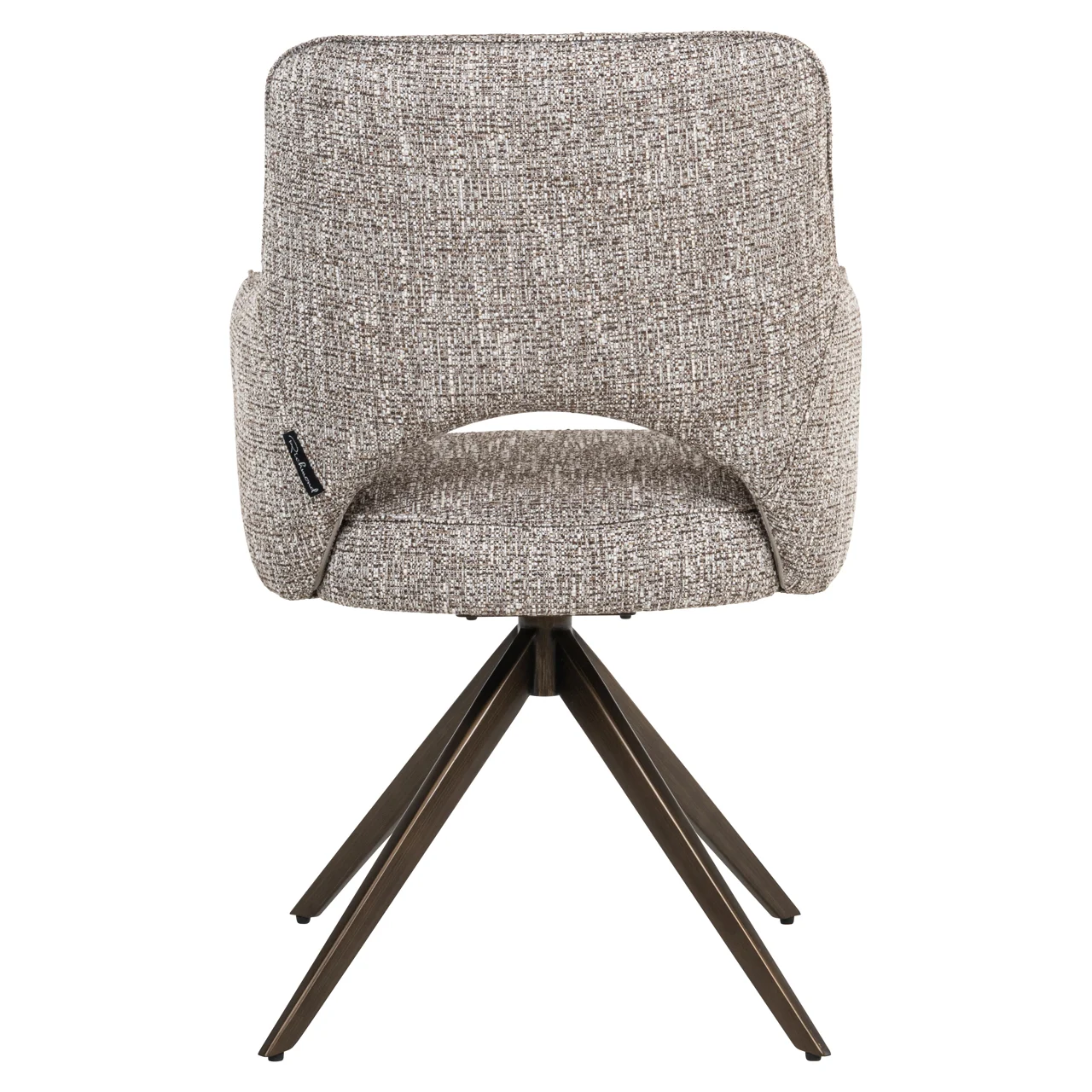 Eetkamerstoel Ginerva Earth Tweed Swivel - Afbeelding 4
