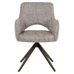 Alternative view of Eetkamerstoel Ginerva Earth Tweed Swivel