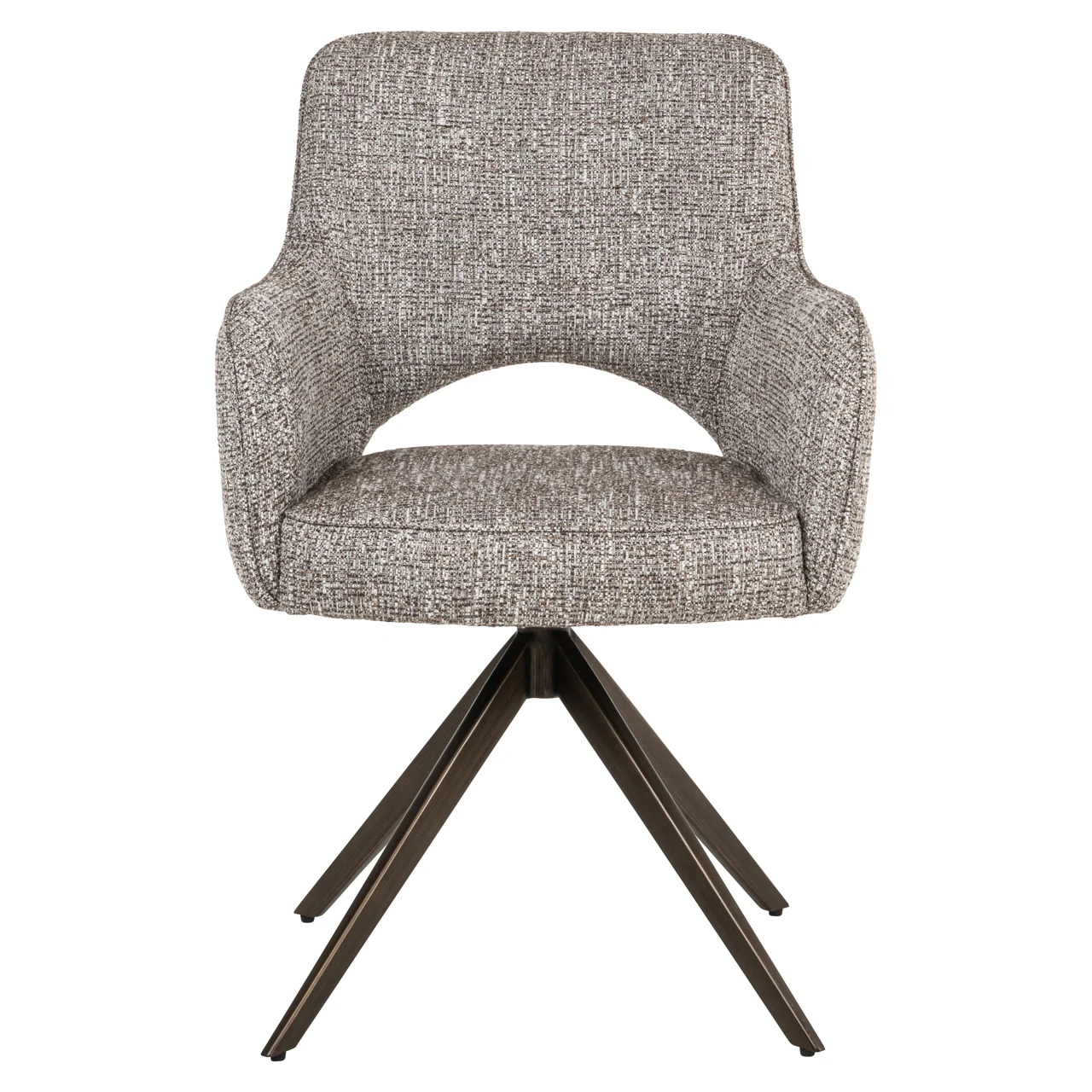 Eetkamerstoel Ginerva Earth Tweed Swivel - Afbeelding 2