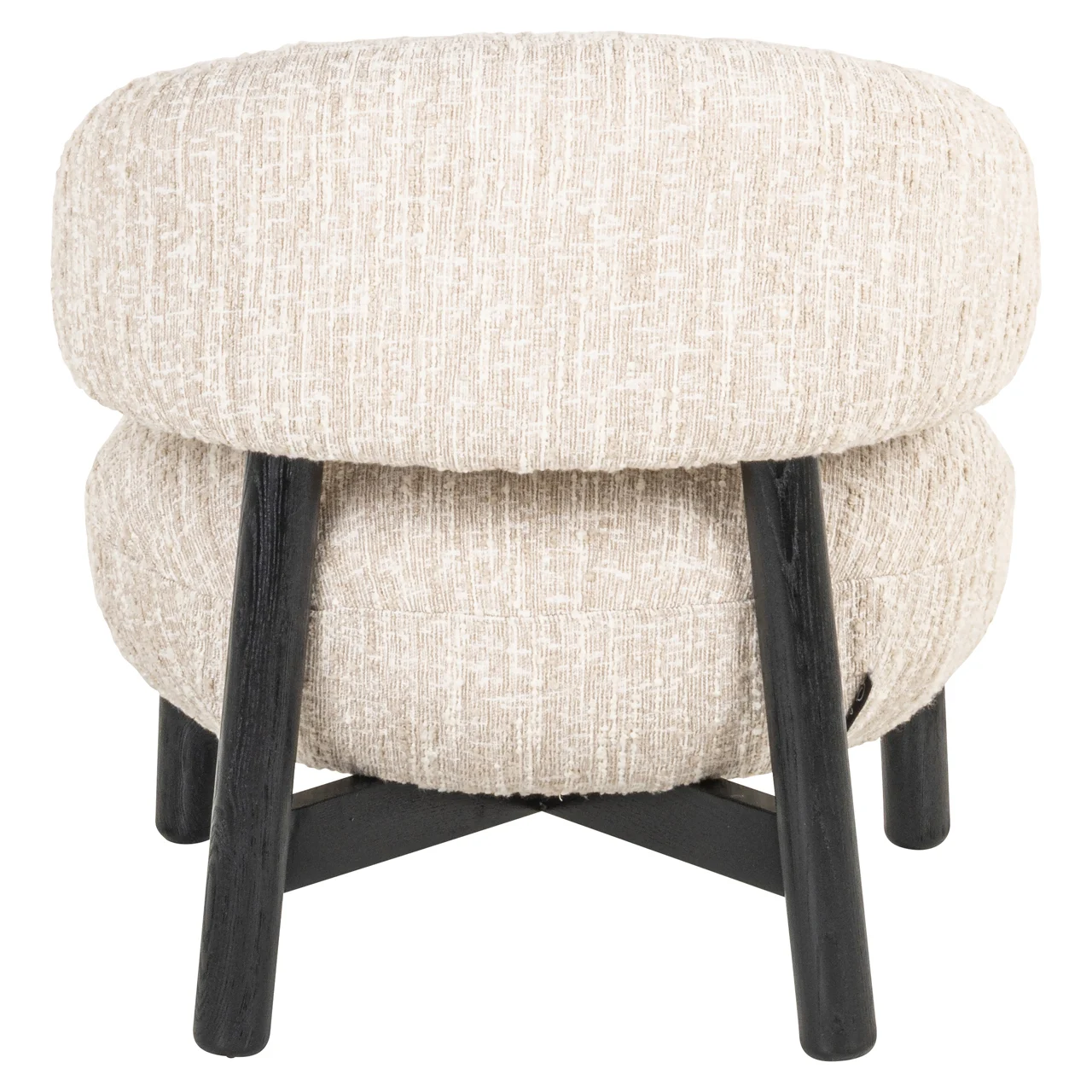 Lounge Stoel Ornella Beige Angora - Afbeelding 4