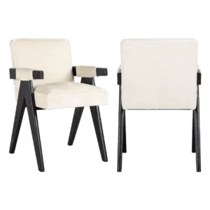Eetkamerstoel Cooper White Chenille
