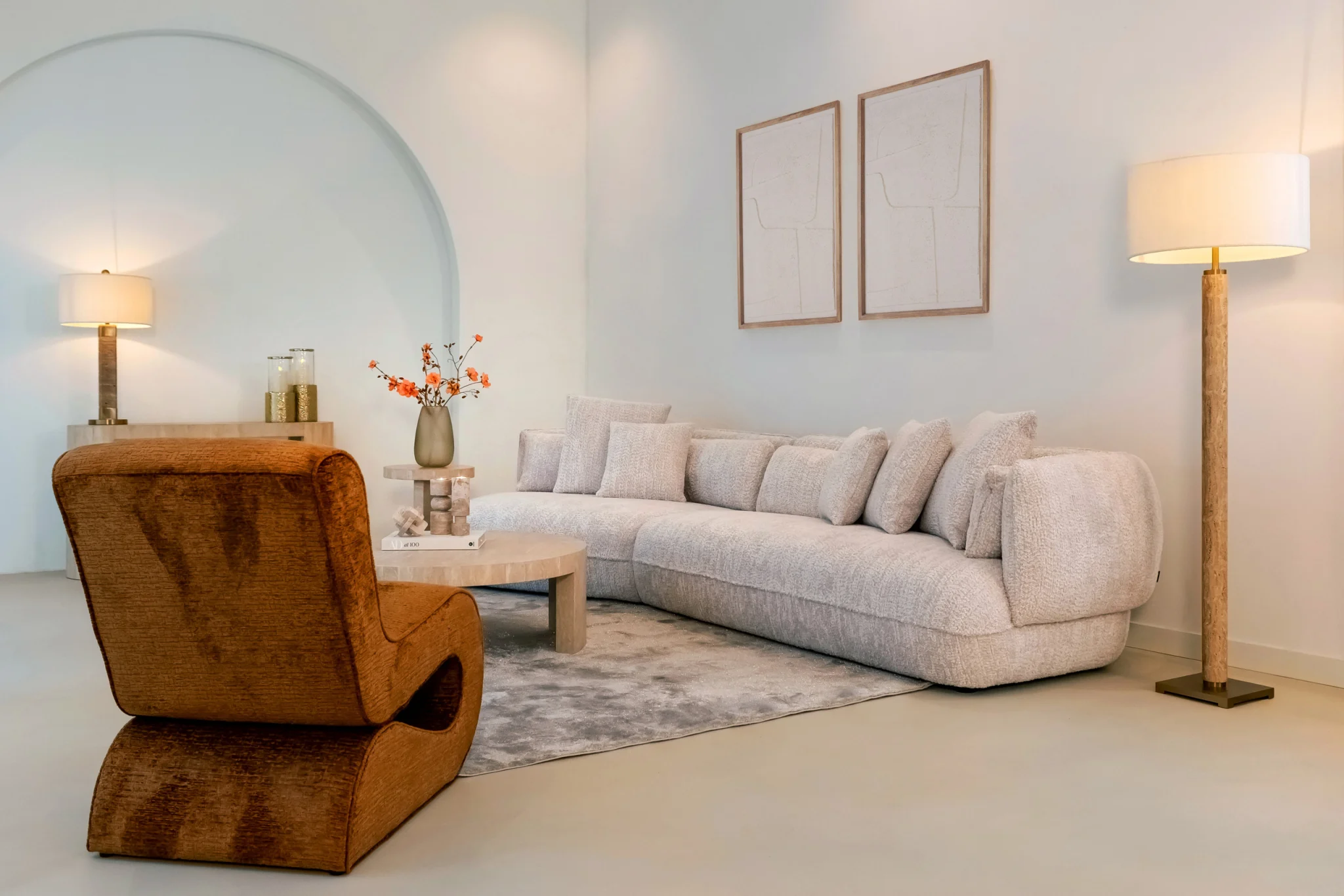 Salontafel Alexander Jones Beige Round (Biltmore) - Afbeelding 7
