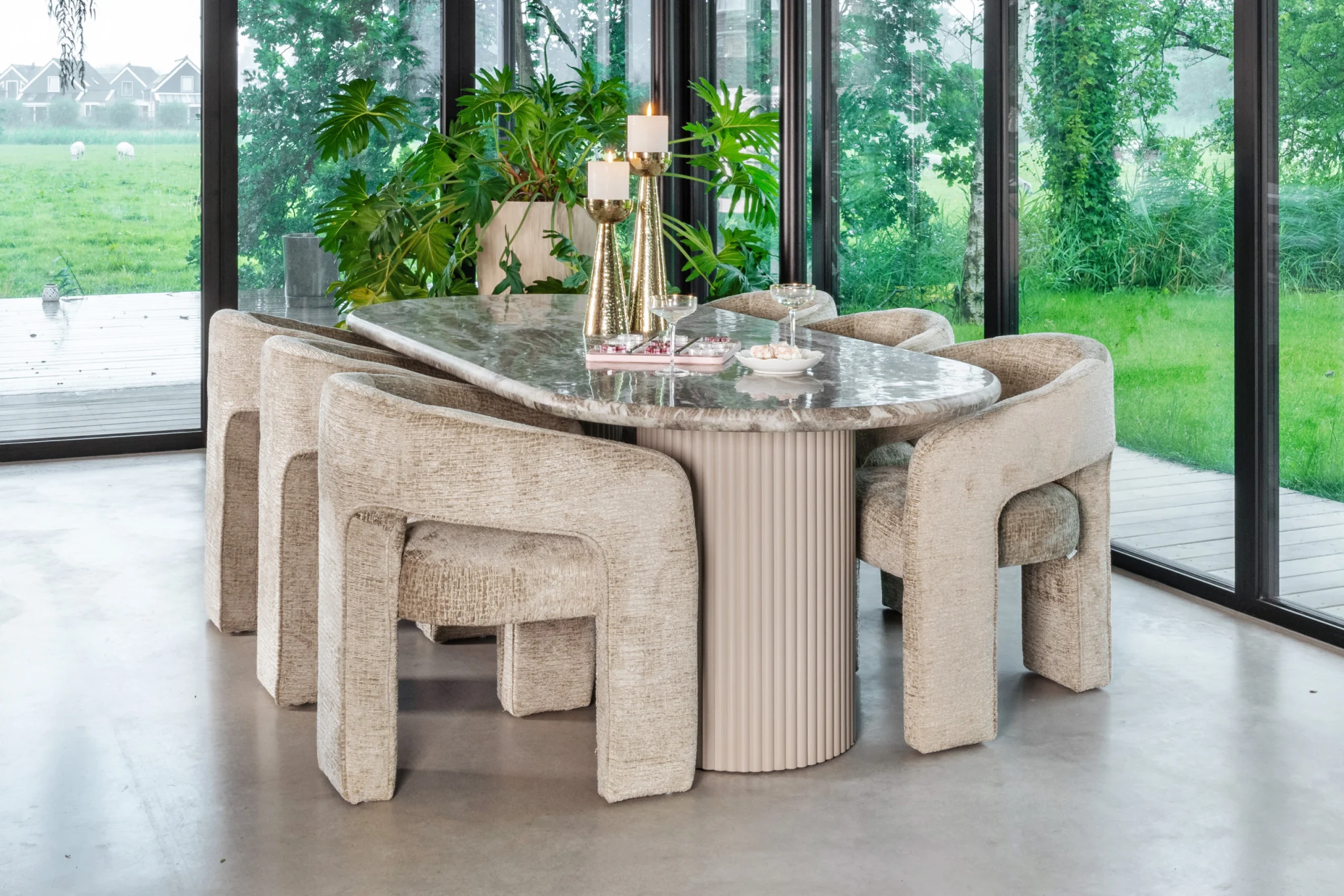 Eetkamerstoel Belle Desert Fusion Fire Retardant - Afbeelding 12