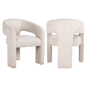 Eetkamerstoel Belle Lovely Cream Fire Retardant