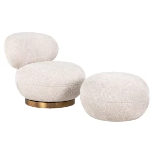 Alternative view of Lounge Stoel Jace Lovely Cream Swivel