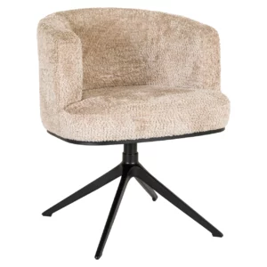 Alternative view of Eetkamerstoel Cheyenne Lovely Beige Swivel