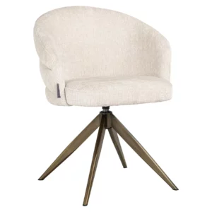 Alternative view of Eetkamerstoel Zendaya Niagara Beige Swivel