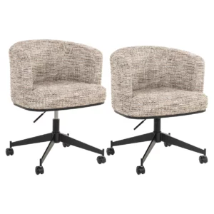 Alternative view of Eetkamerstoel Rochenne Trendy Nature Swivel On Wheels