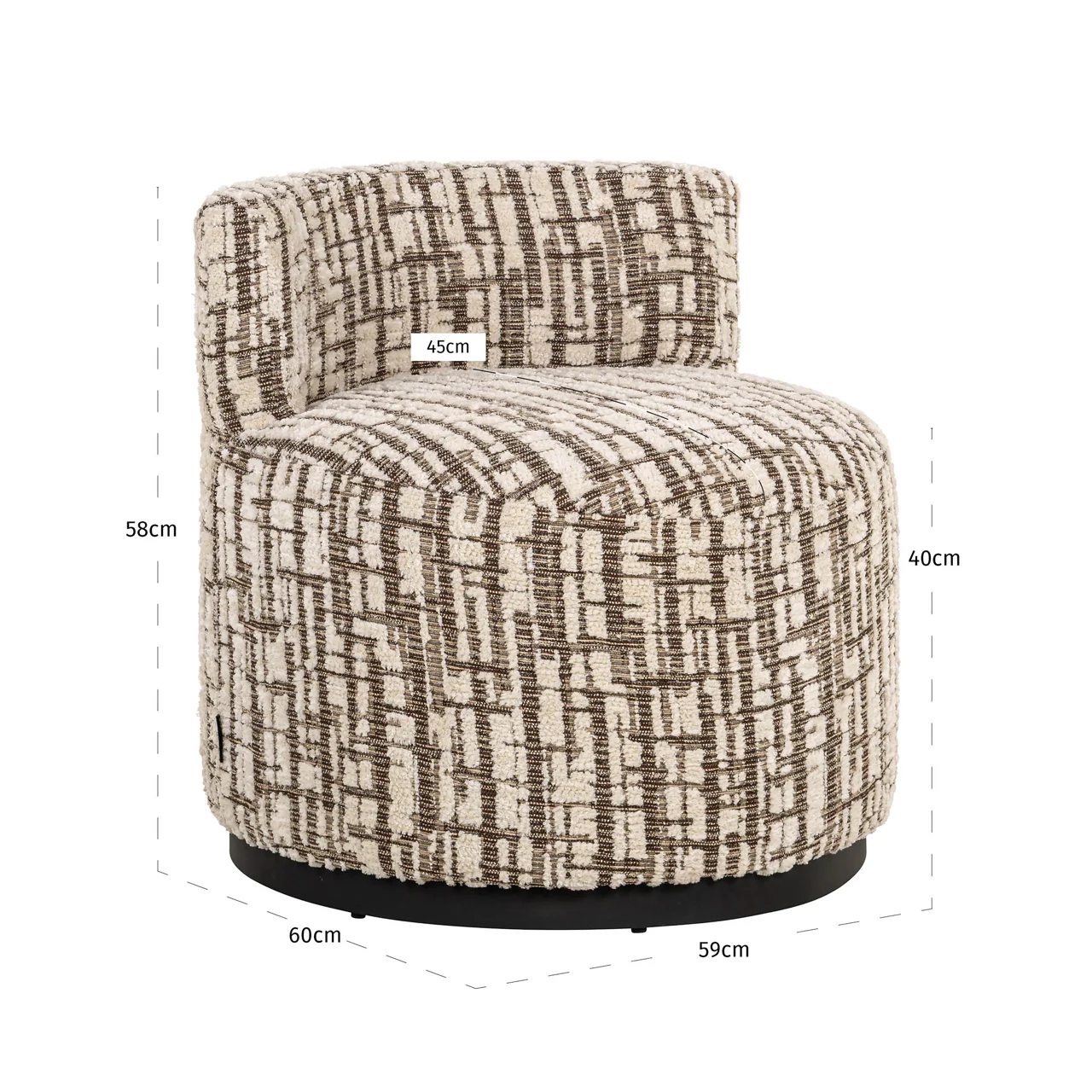 Lounge Stoel Franny Cream - Afbeelding 7