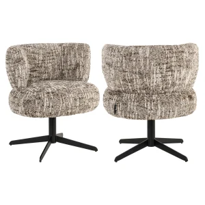Eetkamerstoel Alexis Brown Omara Swivel