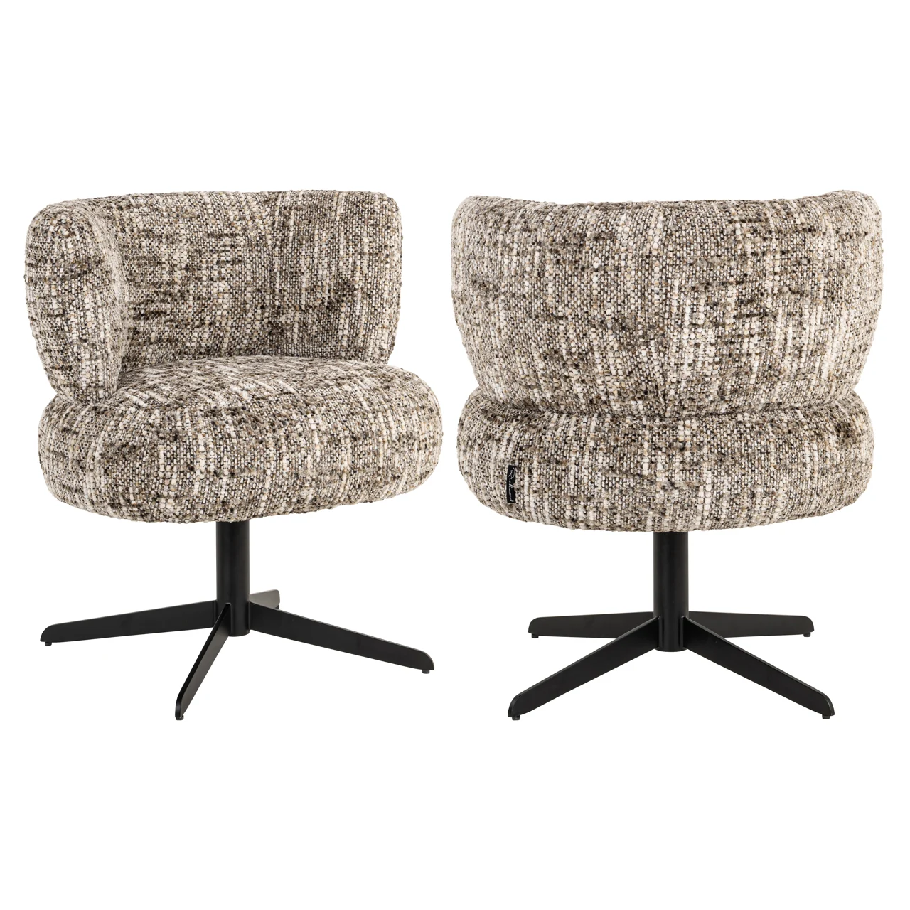 Eetkamerstoel Alexis Brown Omara Swivel