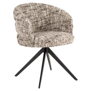 Alternative view of Eetkamerstoel Serenity Brown Omara Swivel Fire Retardant